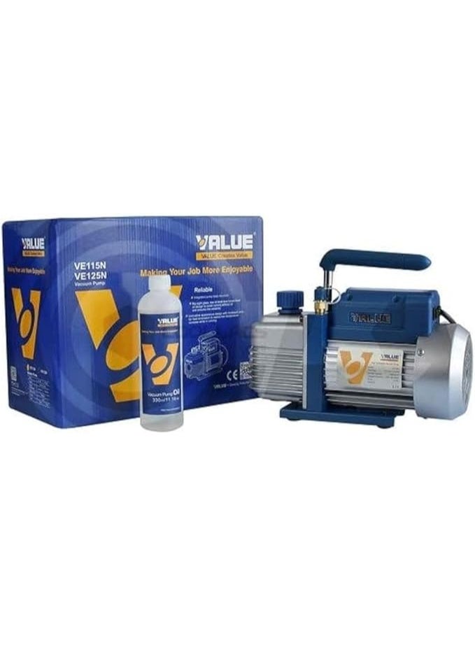 Value VE115N Vacuum Pump 1/4hp,Air condition maintenance, Single Stage, VE115N, Handheld Integrated with Rotational Piece - Image 1