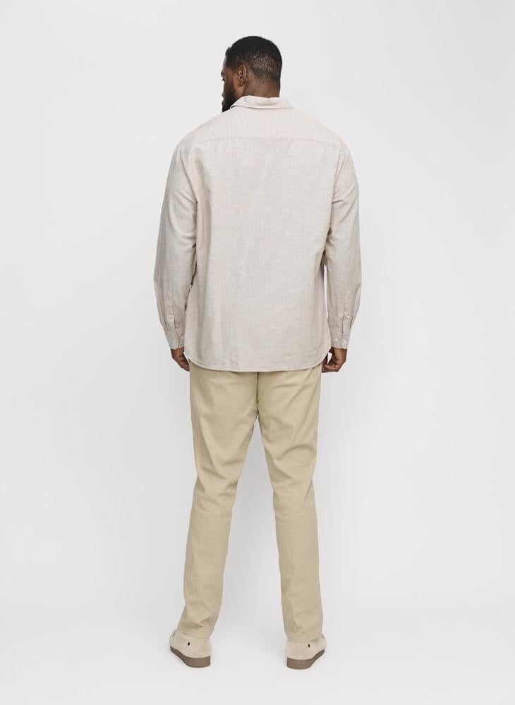JACK & JONES Solid Regular Fit Full Sleeve Shirt - Image 2
