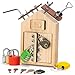 Woodtoe Montessori Screwdriver Board with Lock and Key Toy Wooden Montessori Toys for Kids 3 4 5 Year Old Toddler Fine Motor Skills STEM Toy Preschool Sensory Learning Birthday Gifts for Boys Girls - Image 2