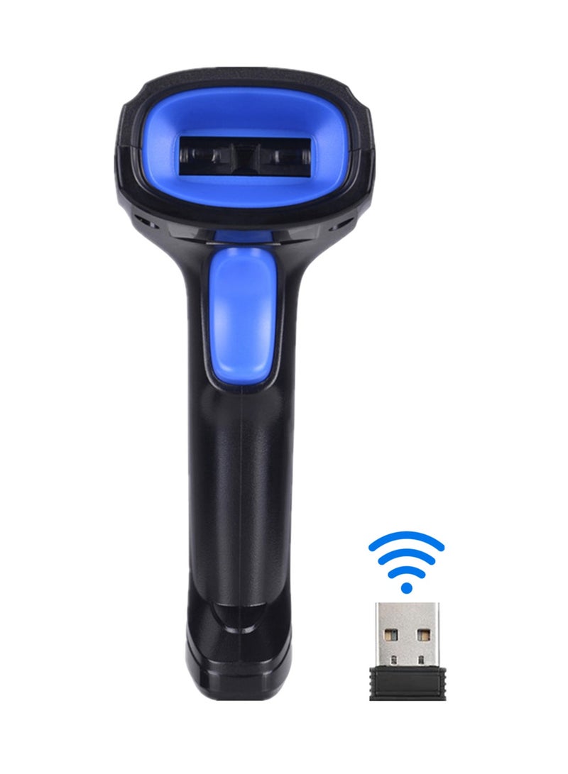 YHD 2-in-1 2.4G Wireless Barcode Scanner USB Wired Barcode Scanner Automatic Handheld 1D Bar Code Scanner Reader with Rechargeable Battery Mini USB Receiver USB Cable for Computer Laptop - Image 3
