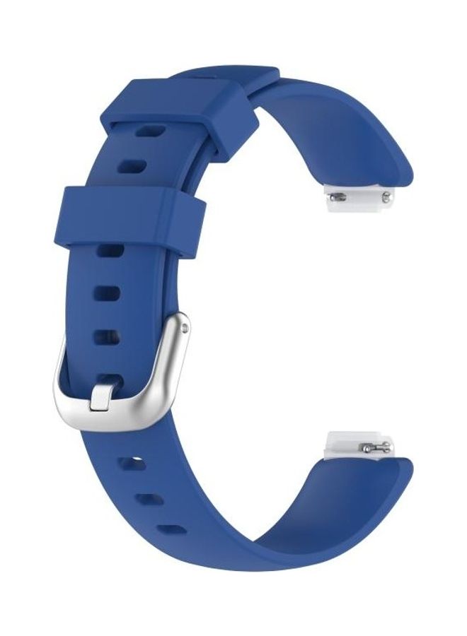 NIBEMINENT TPE Replacement Strap Watchband For Fitbit Inspire 2 Size:S Blue - Image 1