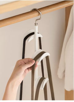 Excefore Purse Hanger for Closet - Rotating Handbag Hanging Hook Bag Storage Space Saver with 4 Hooks, Hanging Organizer for Scarf Handbag Belt  - Image 4