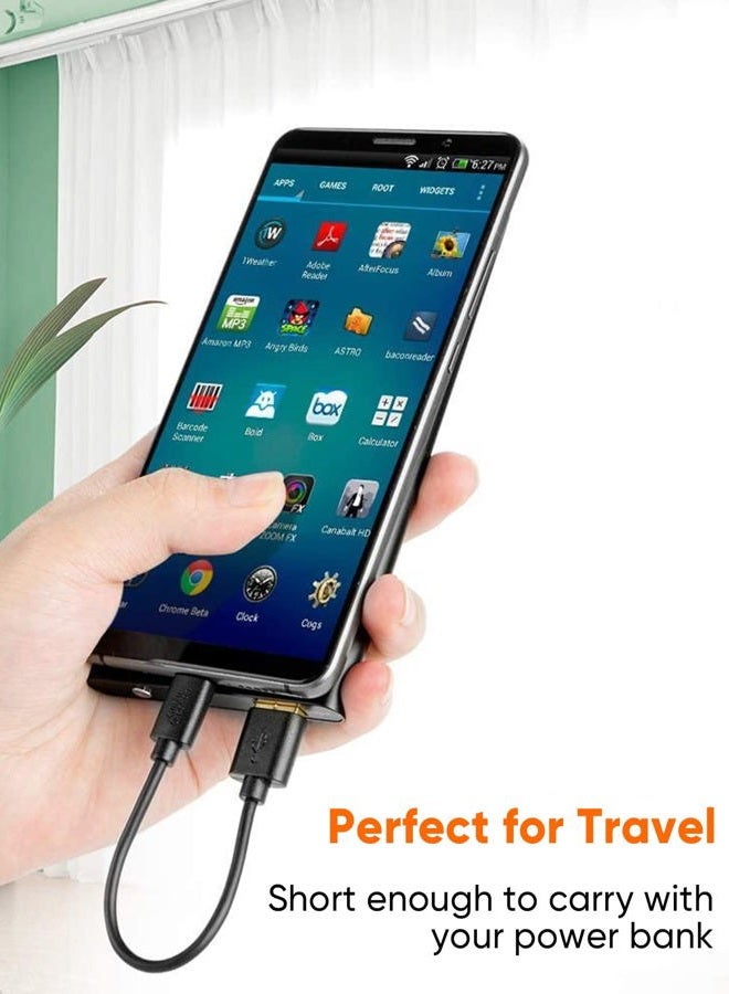 CableCreation كابل USB C قصير 6 بوصات، كابل شحن سريع من USB A إلى USB C لباور بانك، جالاكسي S23، آيباد برو، آيباد ميني، آيباد برو، آيفون 15/16، أندرويد أوتو/هاتف محمول، وحدة تحكم PS5 - Image 3