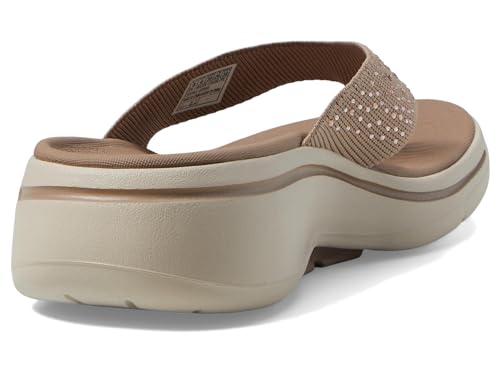 Skechers Women's Flip Flop, Taupe, 6 - Image 5