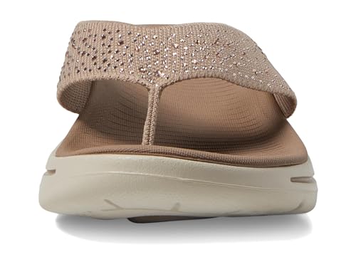 Skechers Women's Flip Flop, Taupe, 6 - Image 2