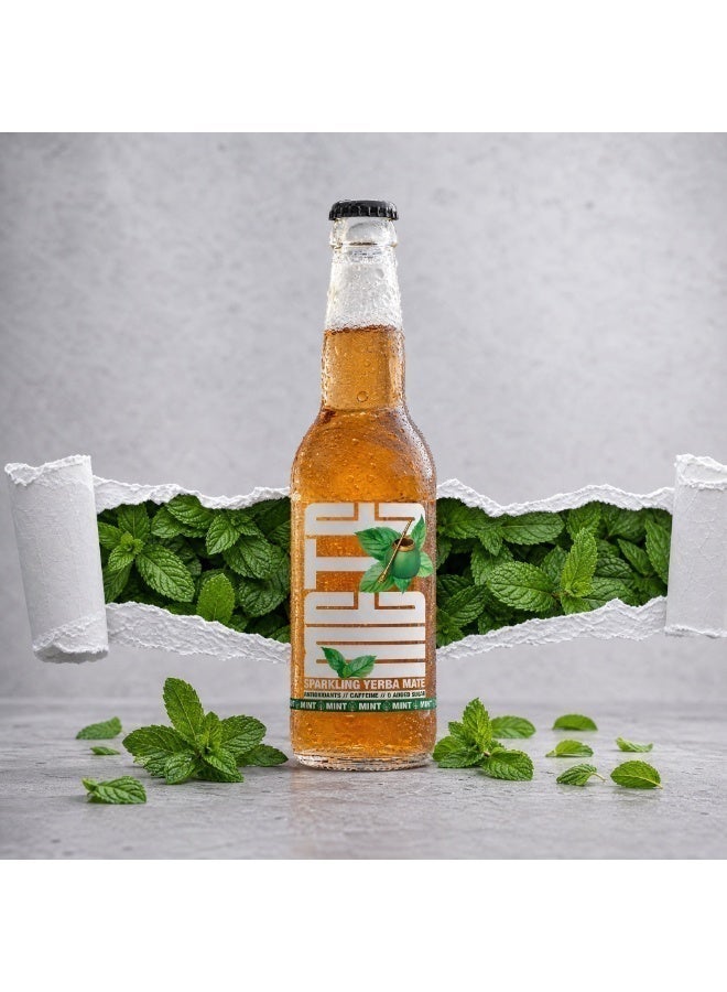 METE Sparkling Yerba Mate - Mint Flavor - Pack - 4 x 330ml - Natural Caffeine Drink - Antioxidants - No Preservatives - UAE - Image 5