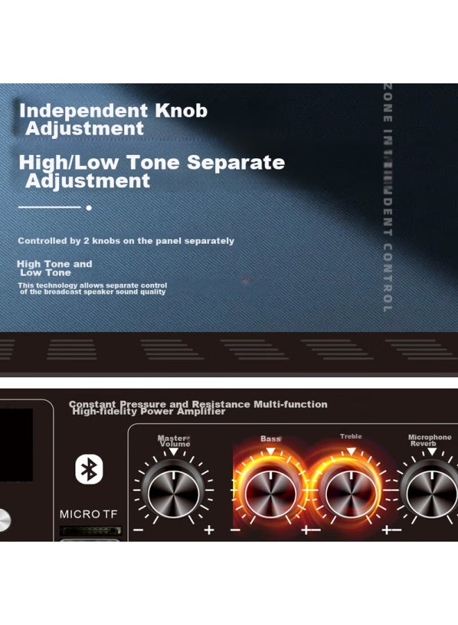 SAST 6-Inch Ceiling Speaker Set, Fixed-Pressure Bluetooth Amplifier, Public Address System, Suspended Ceiling, Home Living Room, Conference Background, Combination Speakers, One-To - Image 5