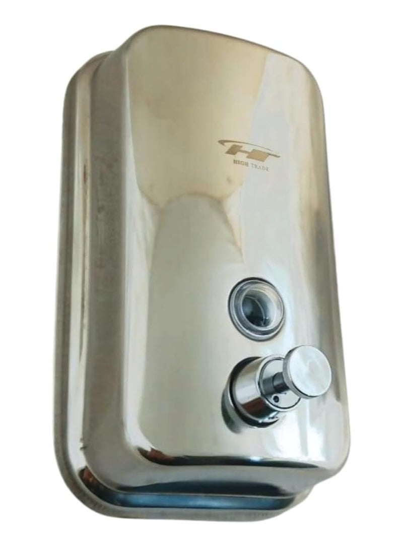 ABS Wall-mounted liquid soap and sanitizer dispenser made of ABS plastic for hand washing in the bathroom and kitchen (Silver, model ZY_208C, capacity 750 ml) - Image 1