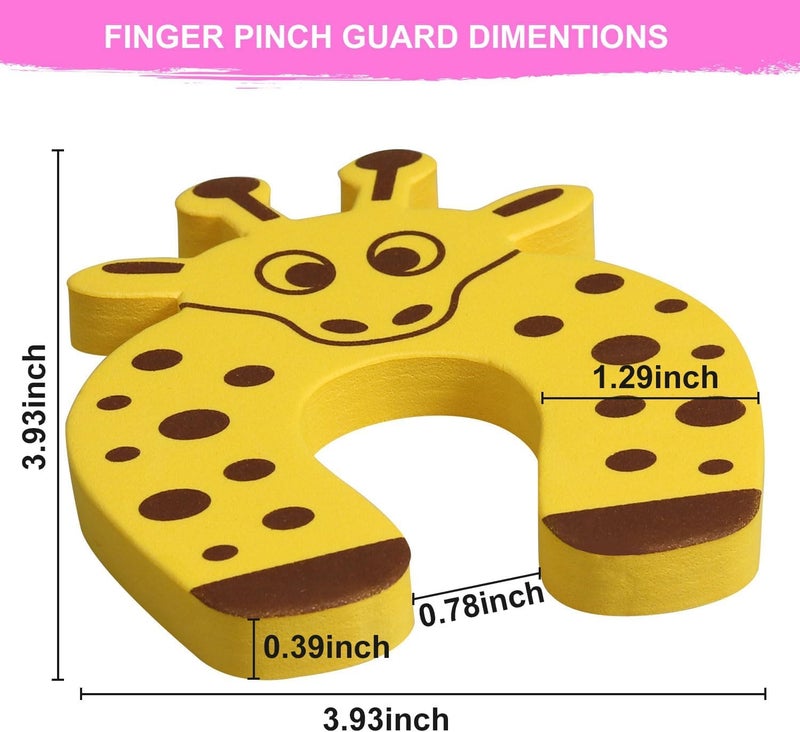 SIYANSHU Cute Door Pinch Guard Soft Foam Cushion Door Slam Stopper for Kids,Cartoon Animal Baby Safety Finger Protectors Prevent Finger Pinch Injuries, Slamming Door,Child or Pet from Getting Locked in Room (Random, Pack Of 2). - Image 2