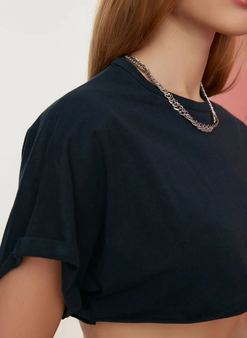 trendyol Crew Neck Crop T-Shirt