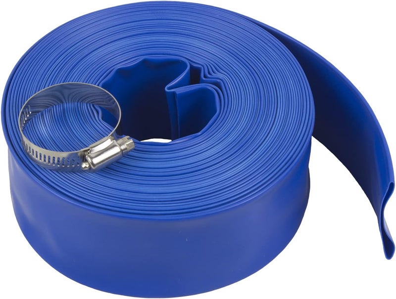 Poolmaster 32170 Heavy-Duty Backwash Hose - 1-1/2 Inch x 50 Feet, Blue - Image 4