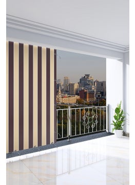 140 x 180 cm Brown Color Balcony Curtain