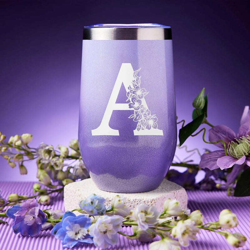 MADDIFY Monogrammed Gifts for Women Mom Friends Female Sister Her Girlfriend Wife Teacher Nurse Valentines Day Mothers Day Christmas Birthday Gifts for Women A - Image 3