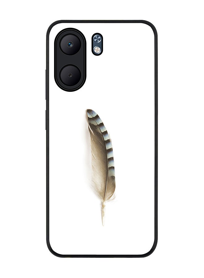 Stylizedd For Oppo A5x 5G / A5x 4G Case,Slim fit Camera Protection, Shockproof Thin Phone cover  - Lonely Feather