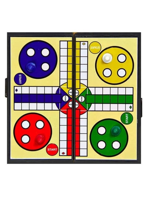 Ludo Board Game, Magnetic Folding Design and Light-Weight for Kids and Adults 31.5 x 31.5cm