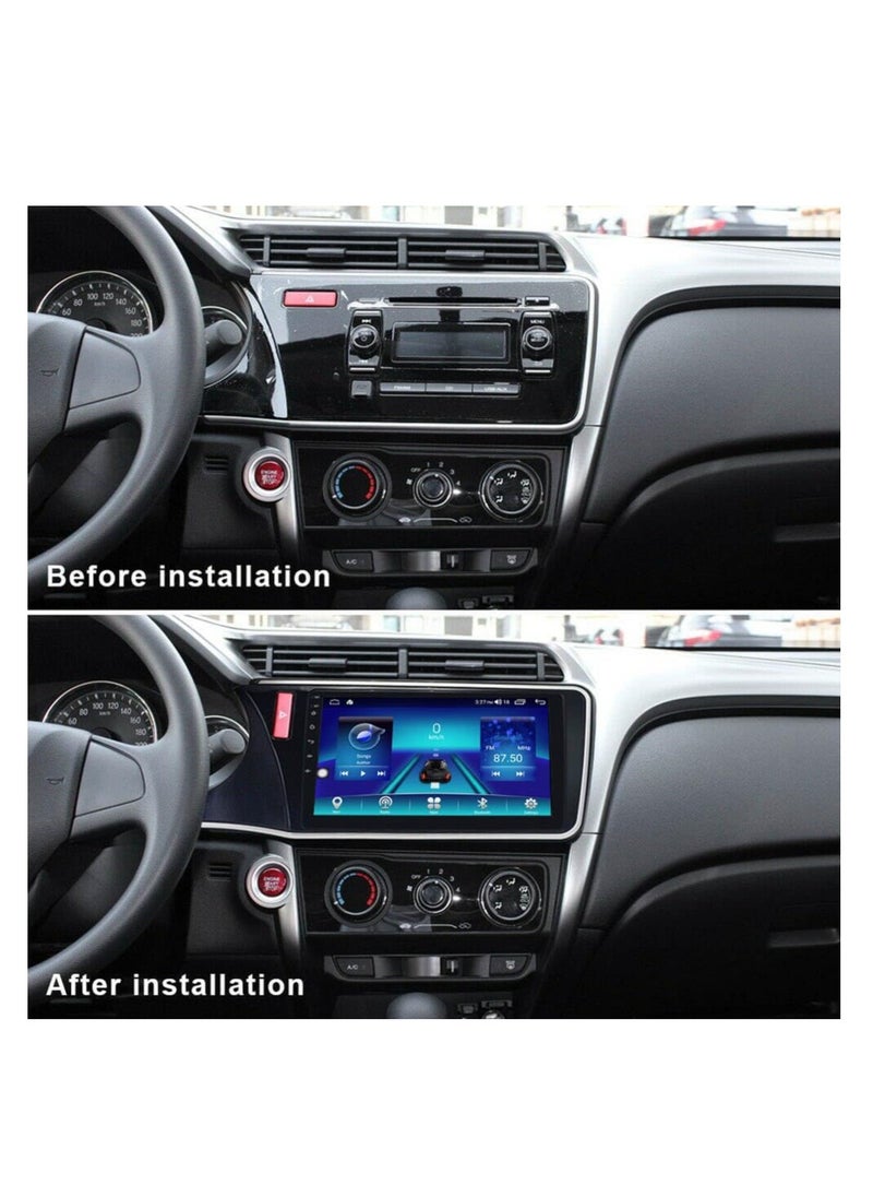 Generic - Android 13 QLED 10.1" Screen for Honda City 2014-2019 Car Multimedia Stereo GPS Wireless CarPlay Android Auto Navigation Radio SWC Bluetooth WiFi Head Unit (DTVS 8 Core 4+64GB) - Image 1