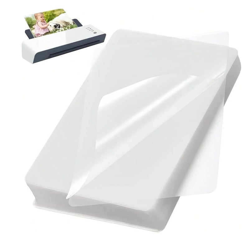 100 Pack A4 Thermal Laminating Pouches 6C Thick Clear Round Corner Laminating Sheets 8.7 X 12.1 Inches Laminating Paper For All Thermal Laminators Office And School Supplies - Image 2