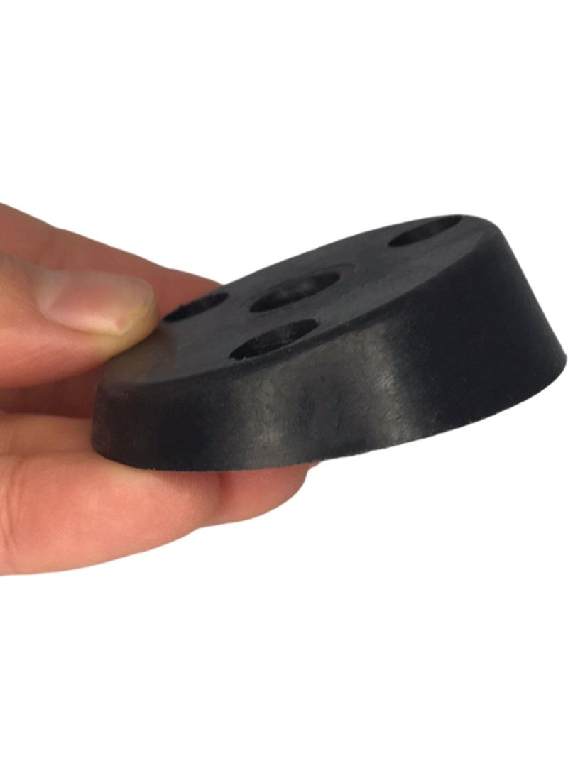 Glaswen 8 Pieces of Graduated Foot Base Black Furniture Table Coffee Table Leg Connector Angled Plastic  - Image 5