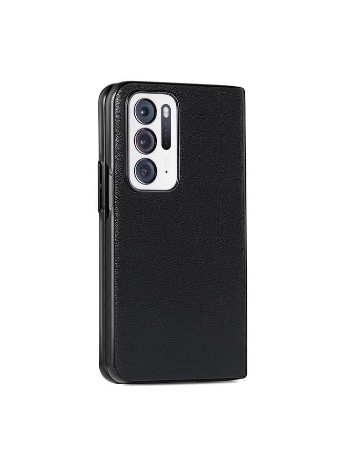 S-TOP Case For OPPO Find N Plain Skin Litchi Texture Phone Case - Image 3