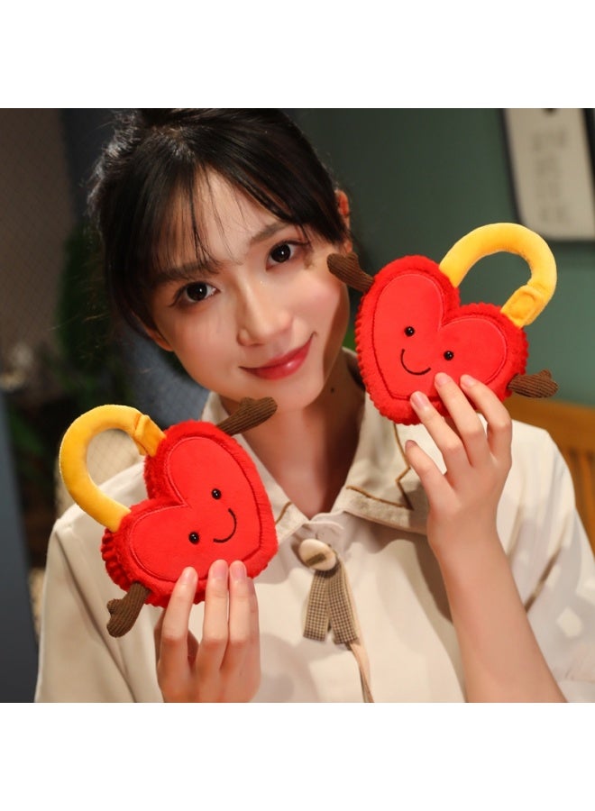 دمية من القطيفة بقفل متزامن من Fun Love Lock 2025 هدية عيد ميلاد عيد الحب - المواصفات: يرجى الاطلاع على الوصف التفصيلي لأحجام محددة - اللون: حوالي 22 سم لكل زوج - Image 3