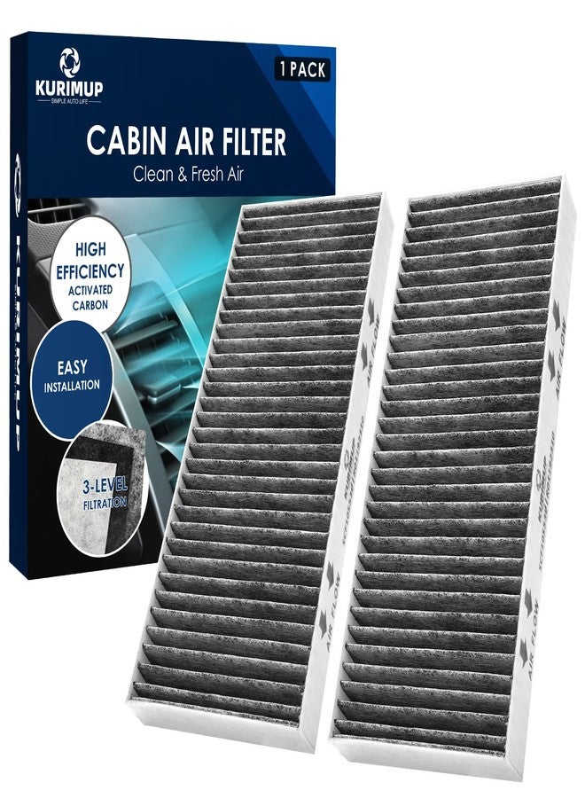 KURIMUP Premium Cabin Air Filter with Activated Carbon,Replacement for CF10553(CP553), Fit for Nissan Frontier/NV1500/NV2500/NV3500/Pathfinder/Xterra and Suzuki Equator. - Image 1
