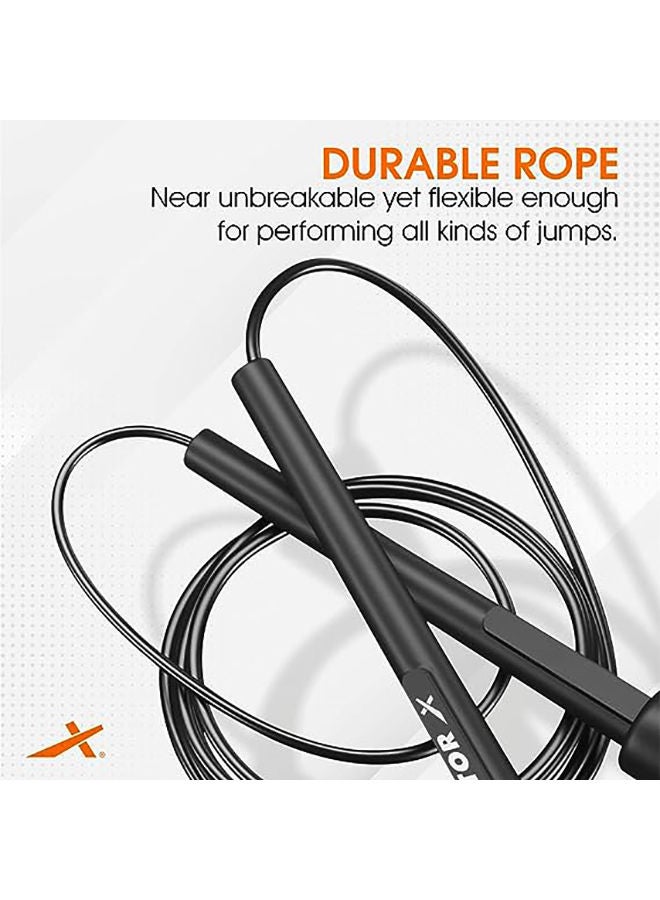 Vector X VXF 684 Skipping Rope for Men & Women (Free Size - Adjustable) | Nylon Material | For Cardio Workout | Warmup | Weight Loss | Training | Jump Rope for Exercise | Exercise Rope - Image 4