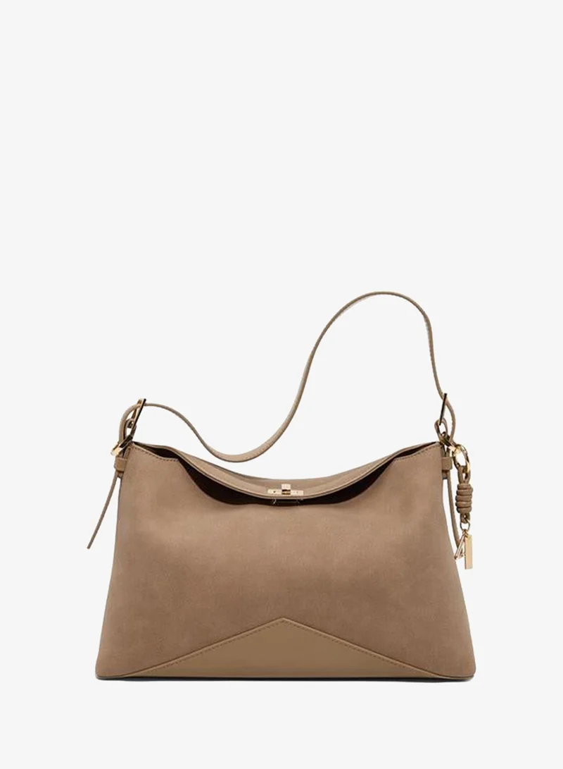 Jacq Ladies Beige Shoulder Bag