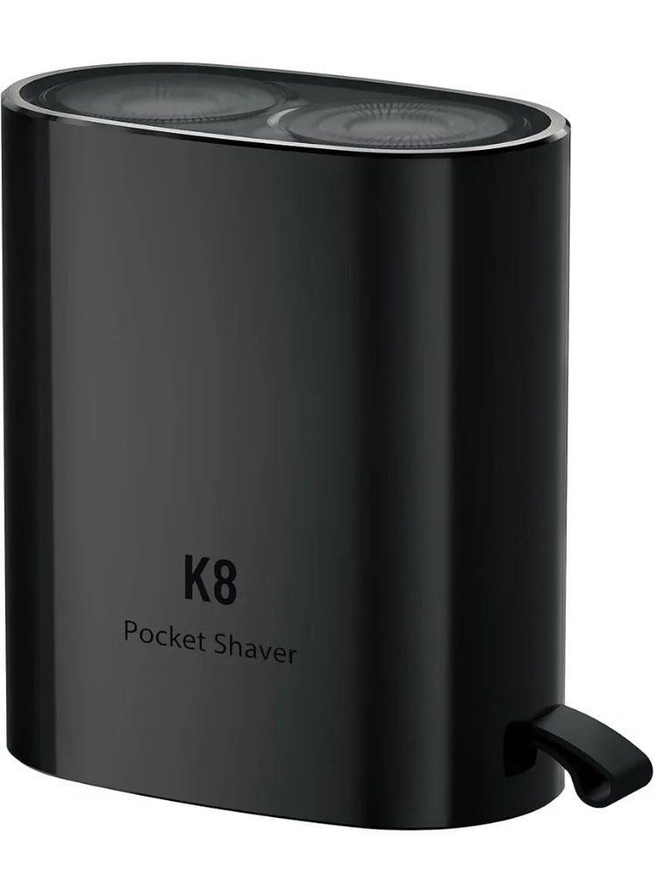 Enchen K8 Portable Pocket Electric Shaver for Men, 100% Waterproof Dry & Wet Shaving, Type-C Fast Charge, Magnetic Cutter Head, Black - Image 1