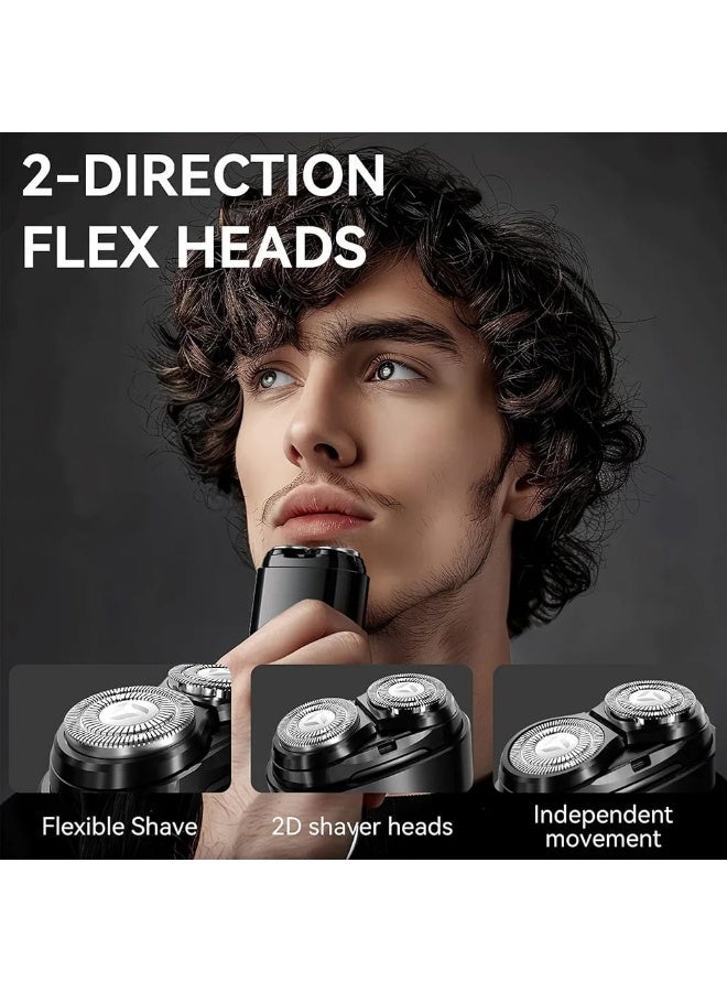 Enchen K8 Portable Pocket Electric Shaver for Men, 100% Waterproof Dry & Wet Shaving, Type-C Fast Charge, Magnetic Cutter Head, Black - Image 2