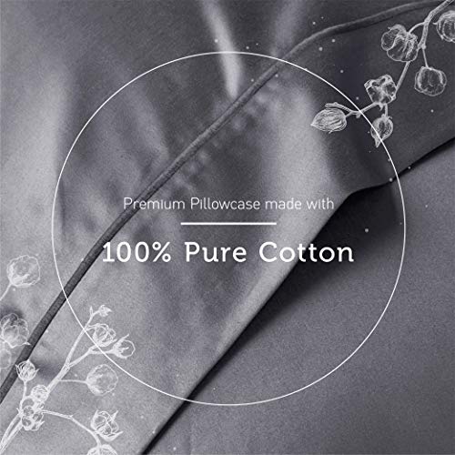 Hyde Lane 1000 Thread Count Cotton Pillowcases 2 Pack, White Pillow Cases King Size 20x40 inches, Soft and Durable Luxury, Wrinkle Resistant, Pilling Proof - Image 4