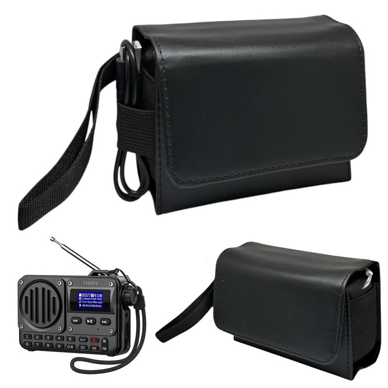 ZAOMA Case/Carrying Compact Size Mini Travel Protective Pouch Compatible for Pagaria Grenade 5 Watts Pocket FM Radio with Bluetooth, Tf Card/USB Speaker (PAGARIA_CASE001) - Image 5