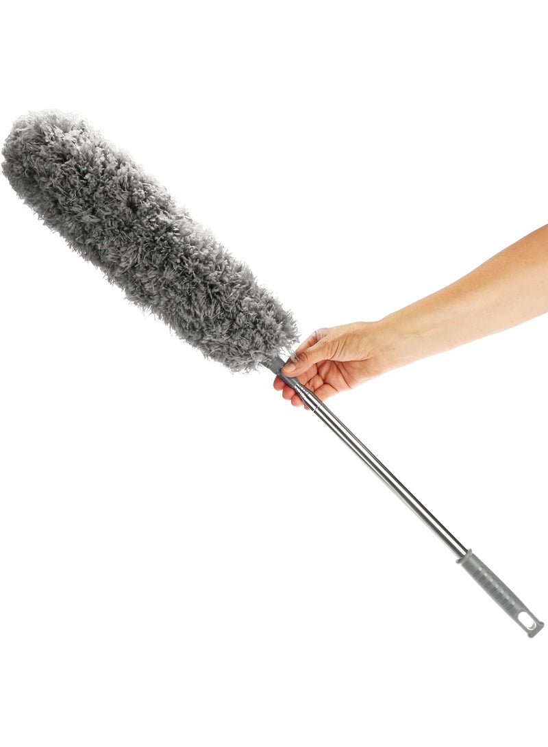 MOMENT Extra-Long Dusters with Extension Pole 278 CM for Cleaning, Bendable Microfiber Head Washable Ceiling Fan Duster for High Ceilings, Furniture - Image 1