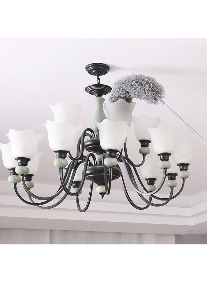 MOMENT Extra-Long Dusters with Extension Pole 278 CM for Cleaning, Bendable Microfiber Head Washable Ceiling Fan Duster for High Ceilings, Furniture - Image 5