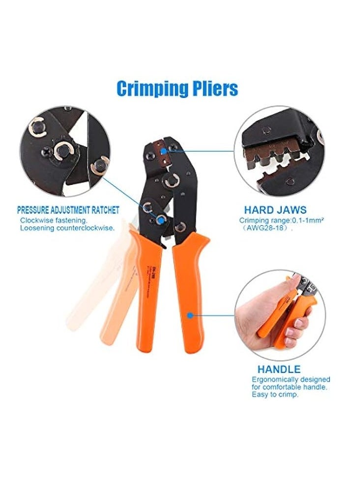 PROMASS SN-28B Terminal Professional Pin Crimping Tool for 2.54mm 3.96mm 28-18AWG 0.1-1.0mm2  - Image 3