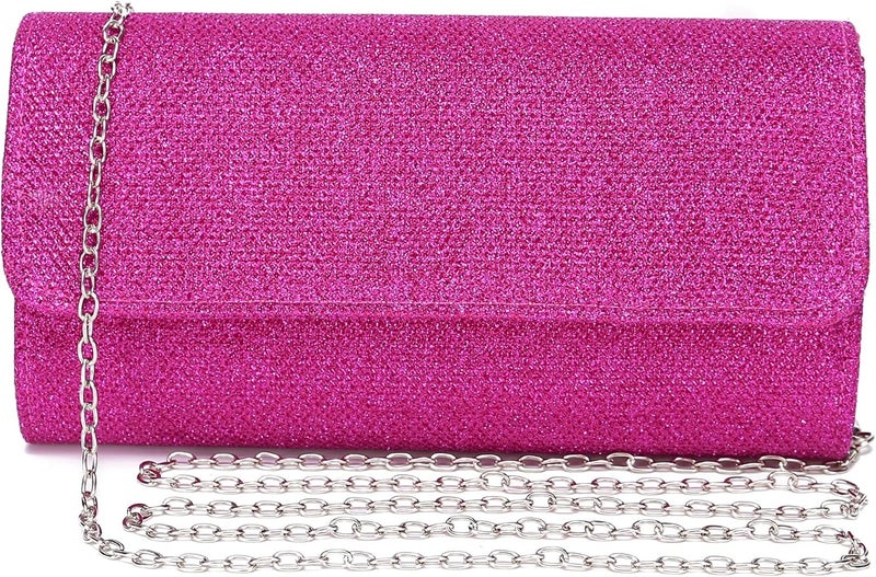 Outrip Women's Evening Bag Clutch Purse Glitter Party Wedding Handbag with Chain - Image 1