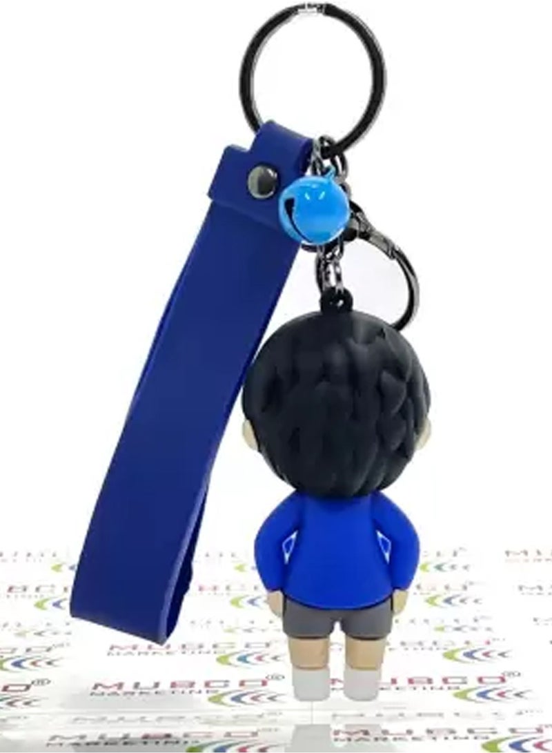 Brain Giggles BrainGiggles Kawaii Key Chains For Girls Cute Pendant Cartoon Keyrings Anime Doll Silicone Key Holder for Bag Jewelry Car Keyring Birthday Gift (BOY) - Image 3