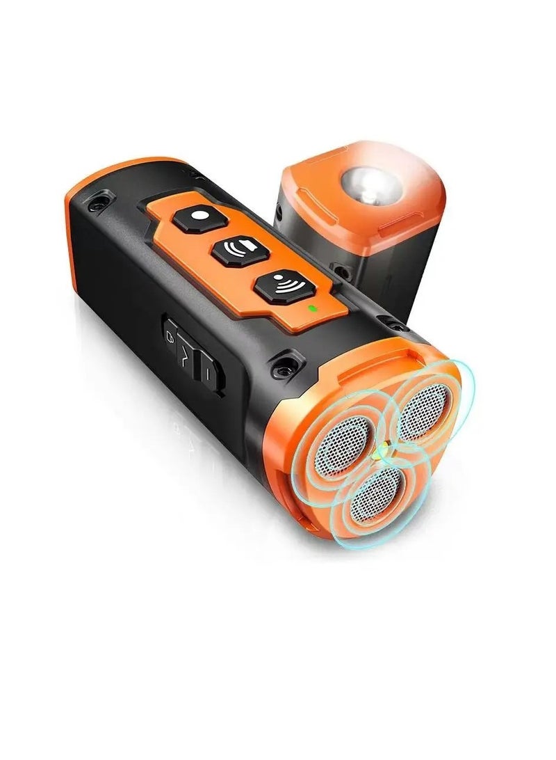 AROAQ Bark Deterrent, Multi Function Powerful Anti Barking Device, Rechargeable Anti Dog Bark Deterrent Device With LED Flashlight, Ultrasonic Dog Training Device For Silencing And Training, (Orange) - Image 1