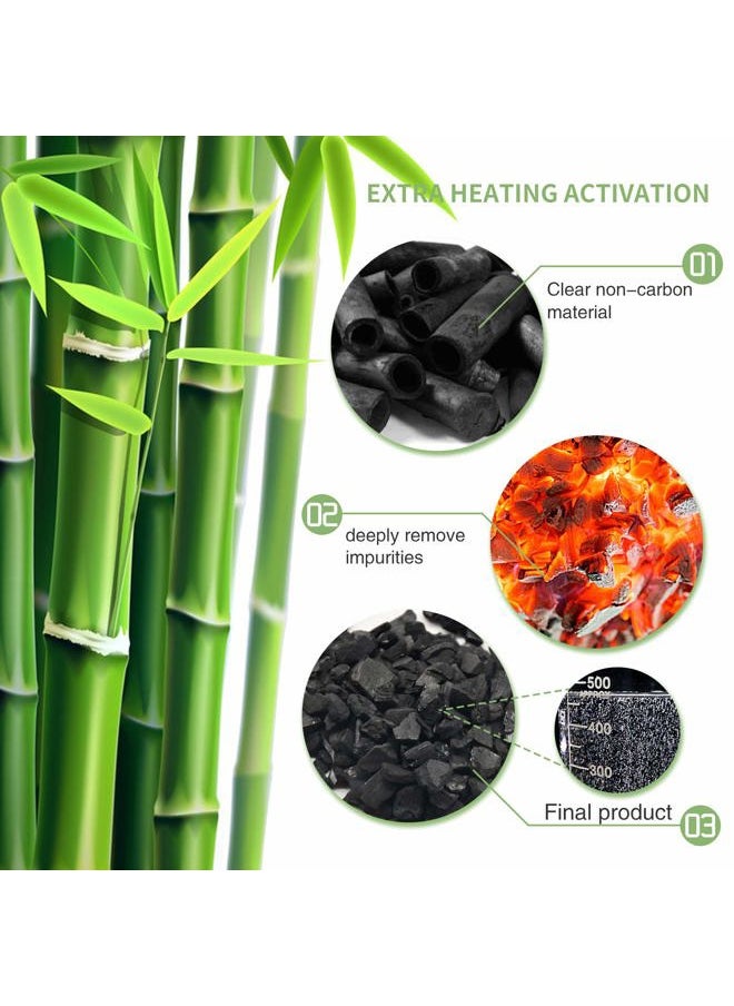 Vitscan - 16 Pack Bamboo Charcoal Air Purifying Bag, Activated Charcoal Bags Odor Absorber, Moisture Absorber, Natural Car Air Freshener, Shoe Deodorizer, Odor Eliminators For Home, Pet, Closet (16x50g) - Image 1