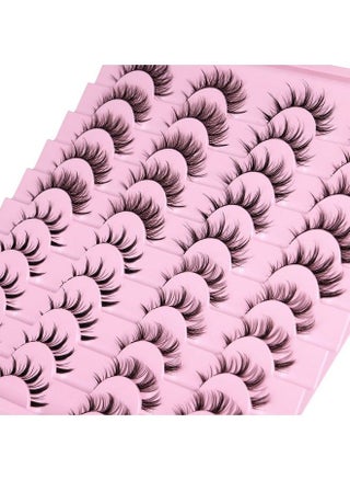 Manga Lashes Natural Look Anime False Eyelashes 20 Pairs Clear Band Individual Wispy Fake Eyelashes Strip Spiky DIY Cluster Lashes Extension C Curl Cat Eye Lashes Pack - pzsku/Z0342A60363D3609BDDABZ/45/_/1678702770/2527f204-7af0-4ae8-b3c6-68cda8026427