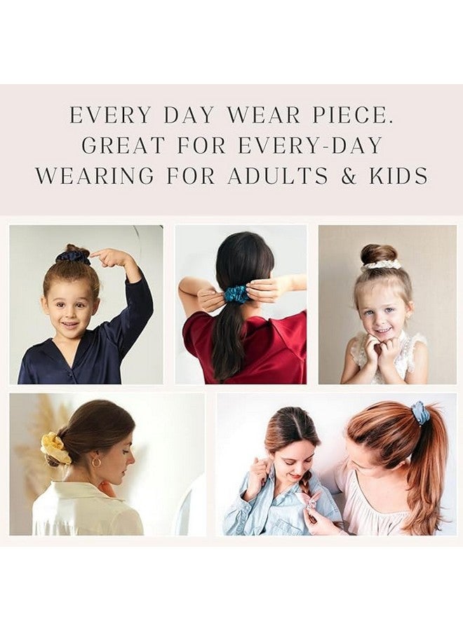 KANAKADHARA 12 PCS Satin Silk Hair Scrunchies for Women-Satin Scrunchies for Girls, Satin Silk Hair Ties for Women, Cute Hair Ties for Girls, Scrunchies for Women's Hair, Ponytail Holders, Sleepy Tie (Multicolor, 12) - Image 4