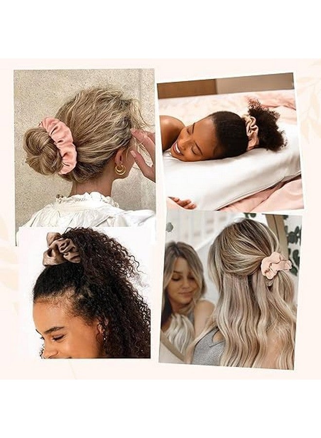 KANAKADHARA 12 PCS Satin Silk Hair Scrunchies for Women-Satin Scrunchies for Girls, Satin Silk Hair Ties for Women, Cute Hair Ties for Girls, Scrunchies for Women's Hair, Ponytail Holders, Sleepy Tie (Multicolor, 12) - Image 3