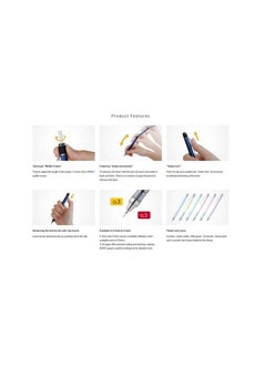 Tombow قلم رصاص ميكانيكي شفاف 0.5 مم، أرجواني شفاف (Dpa138F)  - Image 4