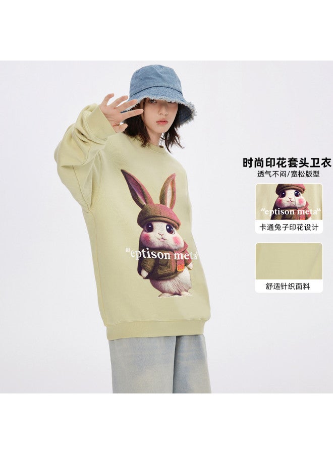 EPTISON Women's Hoodie Unisex Print Trendy Fashion Loose Round Neck Couple Hoodie Men's Spring/fall - Image 2