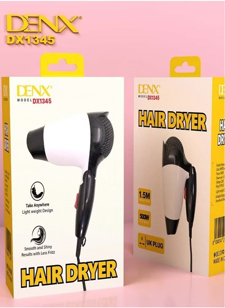Denx A Folding Hair Dryer With A Loaded And Lightweight Design To Soften And Dry Hair - Image 4