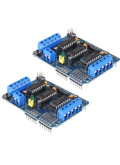 2 Pcs DC Motor Drive Expansion Boards, L293D Motor Drive Shield Stepper for Arduino