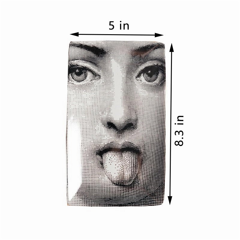 Beccalame Ceramic Jewelry Tray, Ring Trinket Earrings Necklaces Bracelet Key Watch Perfume Dish Decorative Plate, Thanksgiving Christmas Birthday Gifts for Mom Wife Sister Daughter Friend (F2) - Image 2