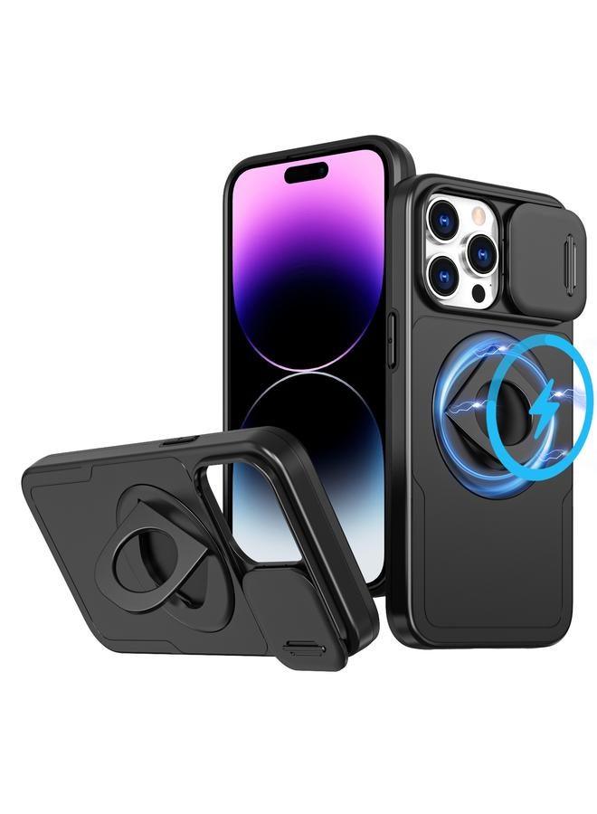 اس-توب جراب لهاتف iPhone 14 Pro Camshield MagSafe Ring Holder Armor جراب هاتف - Image 1