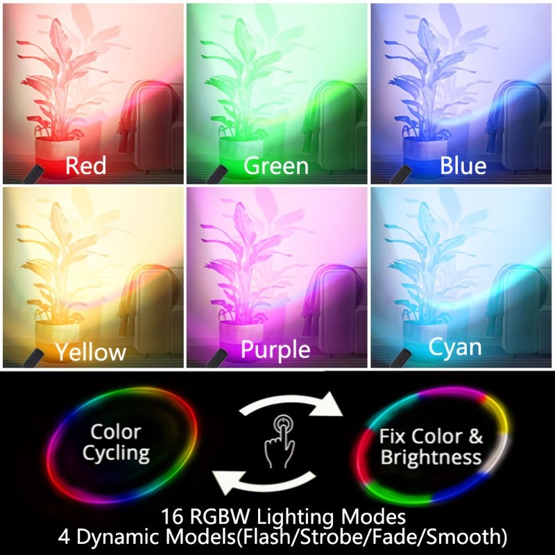 2 Pcs Golden LED Spotlight With Remote Control Dimmable Ultra Bright USB Indoor Light - Image 2