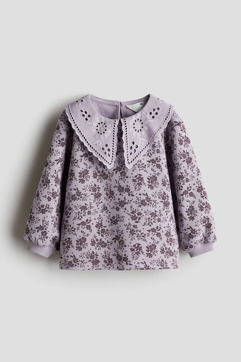 اتش اند ام Peter Pan-Collared Sweatshirt