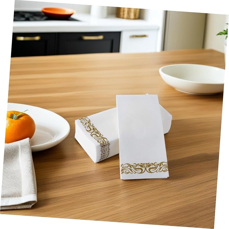 75 Pcs Patterned Disposable Napkins Fade Resistant For Weddings Birthdays Formal Dinners - Image 5